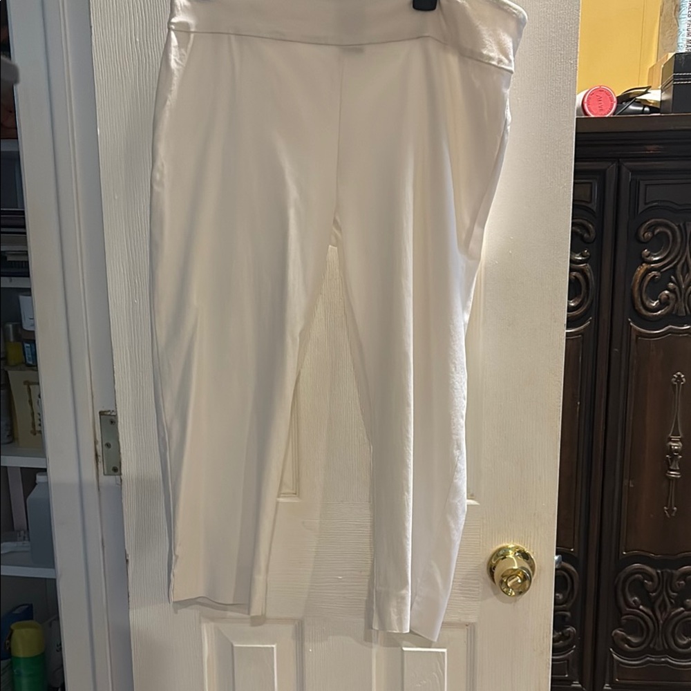 Zac & Rachel White Ankle Cropped Pants